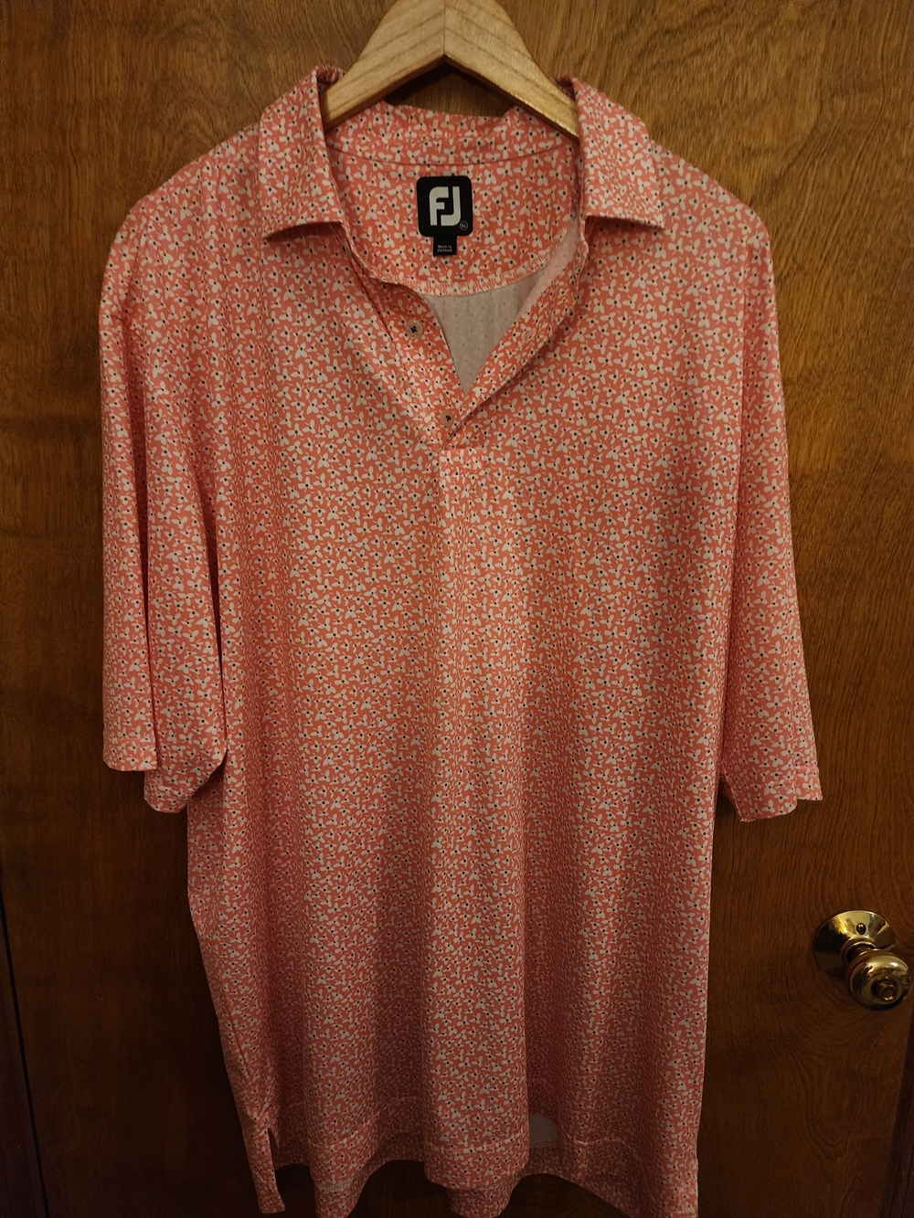 FootJoy Men's Coral Microprint Polo